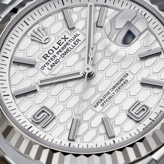 Đồng hồ Rolex Land-Dweller 127234 Vàng/Thép Mặt số trắng 36mm