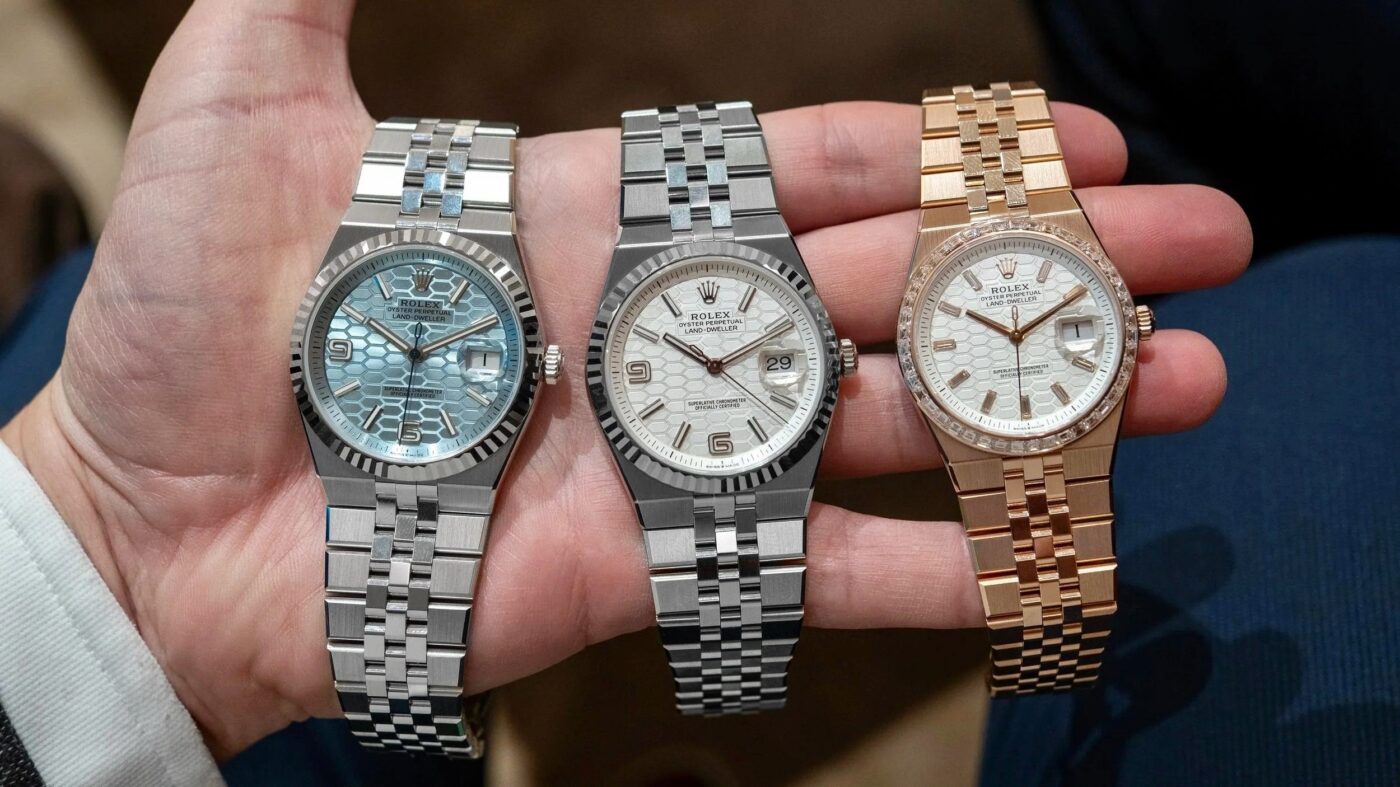 Đồng hồ Rolex Land-Dweller 127234 Vàng/Thép Mặt số trắng 36mm