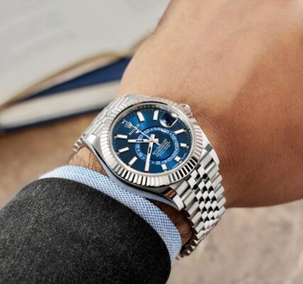 Đồng hồ Rolex Sky Dweller 336934 Vàng trắng/Thép Mặt xanh Dây Jubilee 42mm