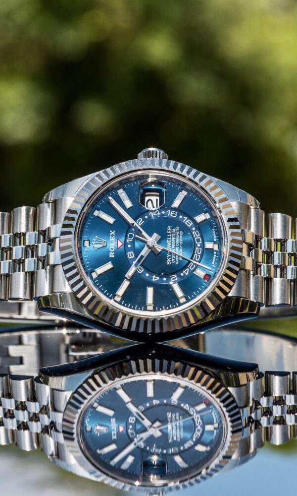 Đồng hồ Rolex Sky Dweller 336934 Vàng trắng/Thép Mặt xanh Dây Jubilee 42mm
