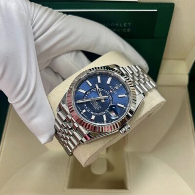 Đồng hồ Rolex Sky Dweller 336934 Vàng trắng/Thép Mặt xanh Dây Jubilee 42mm