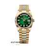 Đồng hồ Rolex Day-Date 128238 Mặt Ombre xanh lá 36mm