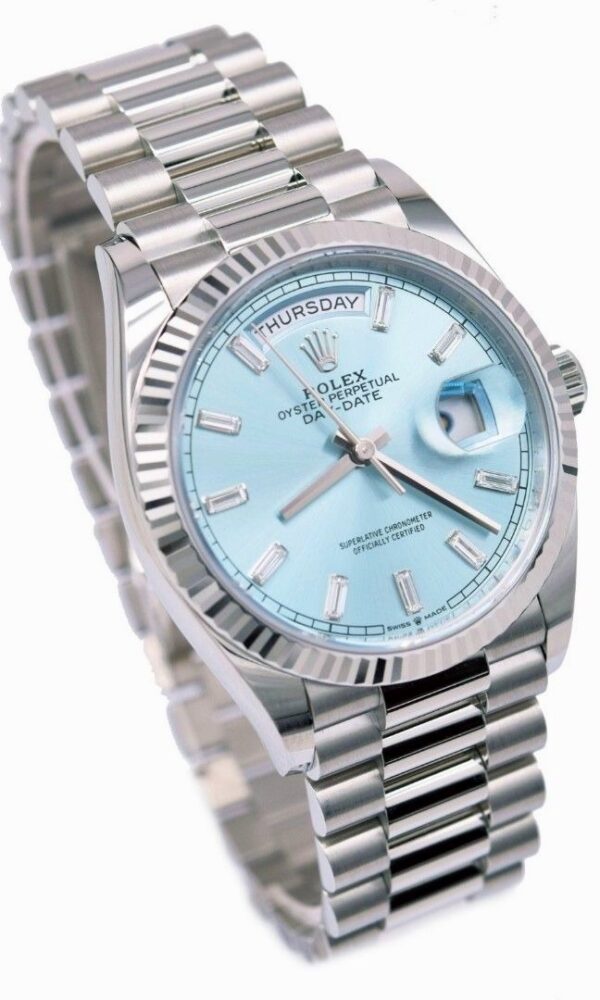 Đồng hồ Rolex Day-Date 128236 Platinum Iceblue 36mm