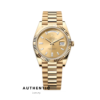 Đồng hồ Rolex Day-Date 228235 Mặt Champagne cọc Kim cương 40mm