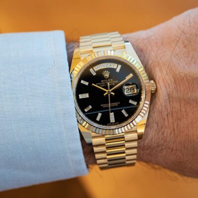 Đồng hồ Rolex Day-Date 228238 Mặt đá Onyx 40mm