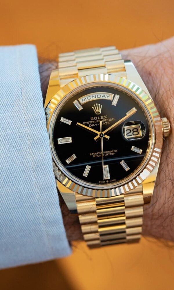 Đồng hồ Rolex Day-Date 228238 Mặt đá Onyx 40mm