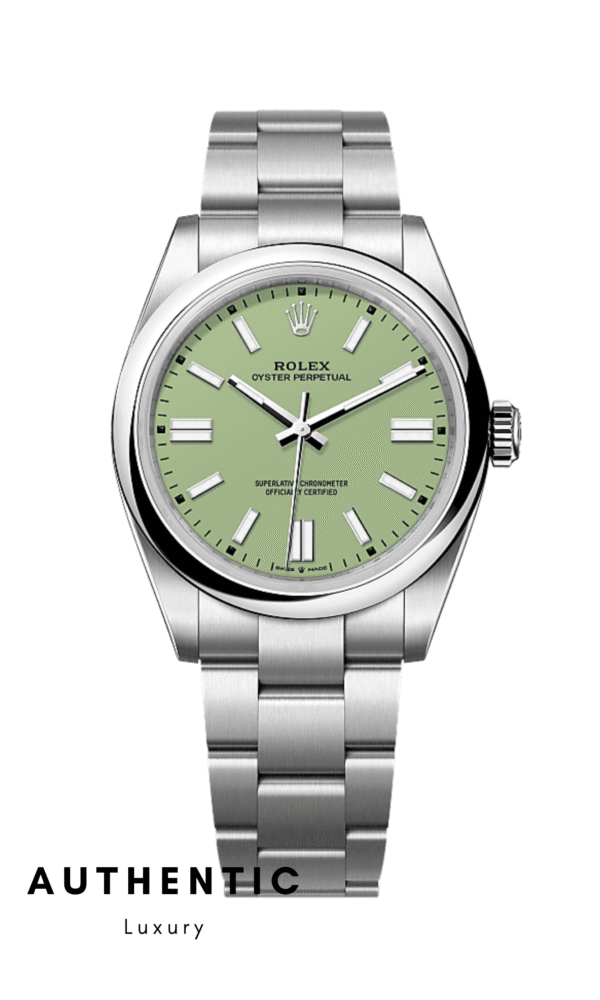 Đồng hồ Rolex Oyster Perpetual 134300 Thép Mặt xanh Pistachio 41mm