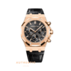 Đồng hồ Audemars Piguet Royal Oak Chronograph 26240OR Mặt đen dây da 41mm