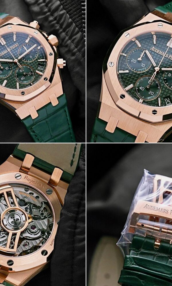 Đồng hồ Audemars Piguet Royal Oak 26240OR Mặt xanh lá dây da 41mm