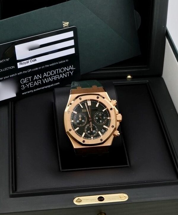 Đồng hồ Audemars Piguet Royal Oak 26240OR Mặt xanh lá dây da 41mm