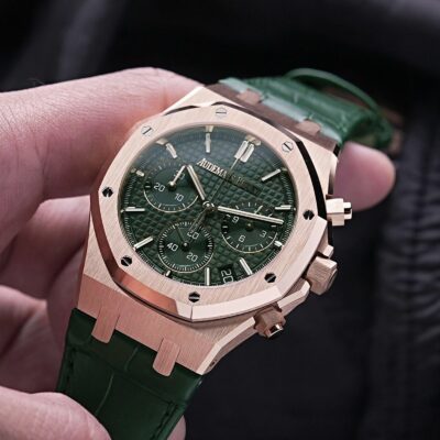 Đồng hồ Audemars Piguet Royal Oak 26240OR Mặt xanh lá dây da 41mm