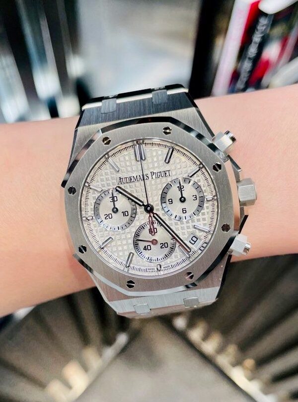 Đồng hồ Audemars Piguet Royal Oak Chronograph 26240ST Thép trắng 41mm