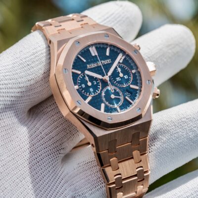 Đồng hồ Audemars Piguet Royal Oak Chronograph 26715OR Mặt xanh blue 38mm