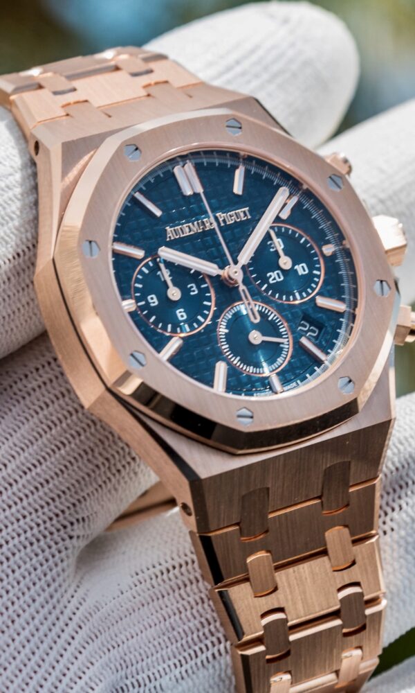 Đồng hồ Audemars Piguet Royal Oak Chronograph 26715OR Mặt xanh blue 38mm