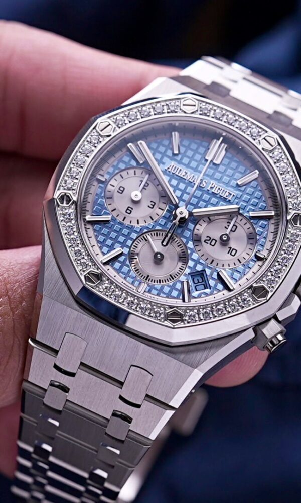 Đồng hồ Audemars Piguet Royal Oak Chronograph 26715ST Thép Ice blue 38mm