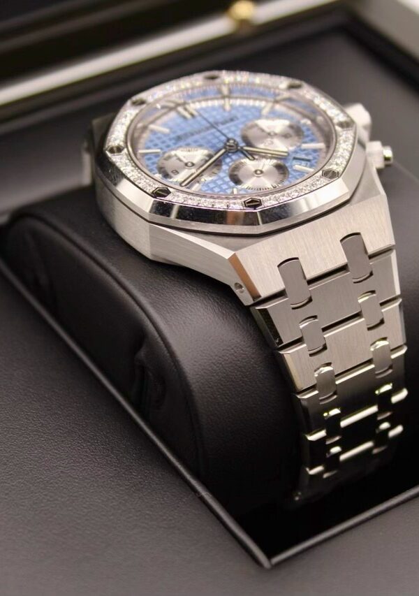 Đồng hồ Audemars Piguet Royal Oak Chronograph 26715ST Thép Ice blue 38mm