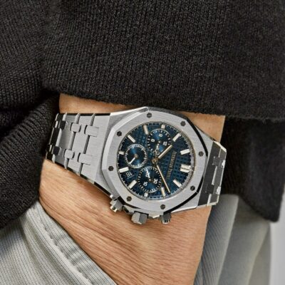 Đồng hồ Audemars Piguet Royal Oak Chronograph 26715ST Thép Mặt xanh blue 38mm