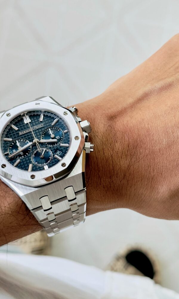 Đồng hồ Audemars Piguet Royal Oak Chronograph 26715ST Thép Mặt xanh blue 38mm