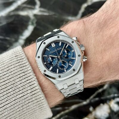 Đồng hồ Audemars Piguet Royal Oak Chronograph 26715ST Thép Mặt xanh blue 38mm
