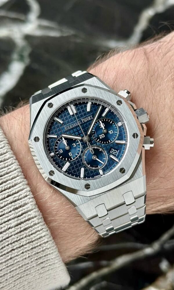 Đồng hồ Audemars Piguet Royal Oak Chronograph 26715ST Thép Mặt xanh blue 38mm