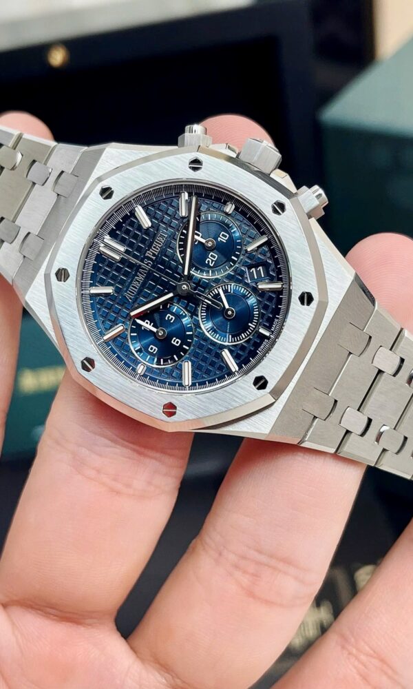 Đồng hồ Audemars Piguet Royal Oak Chronograph 26715ST Thép Mặt xanh blue 38mm