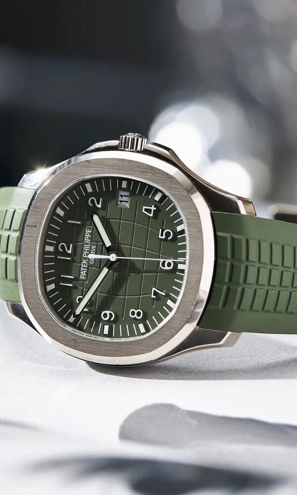 Đồng hồ Patek Philippe Aquanaut 5168G-010 Vàng trắng Mặt xanh lá 42mm