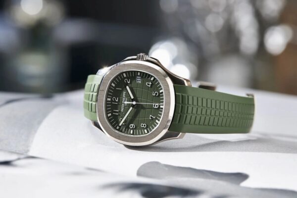 Đồng hồ Patek Philippe Aquanaut 5168G-010 Vàng trắng Mặt xanh lá 42mm