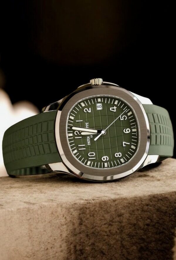 Đồng hồ Patek Philippe Aquanaut 5168G-010 Vàng trắng Mặt xanh lá 42mm
