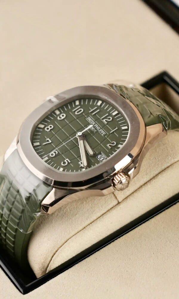 Đồng hồ Patek Philippe Aquanaut 5168G-010 Vàng trắng Mặt xanh lá 42mm