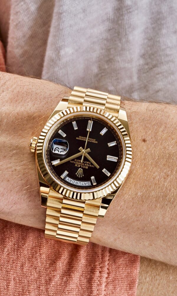 Đồng hồ Rolex Day-Date 228238 Mặt đen 40mm