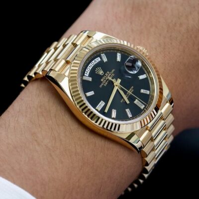 Đồng hồ Rolex Day-Date 228238 Mặt đen 40mm