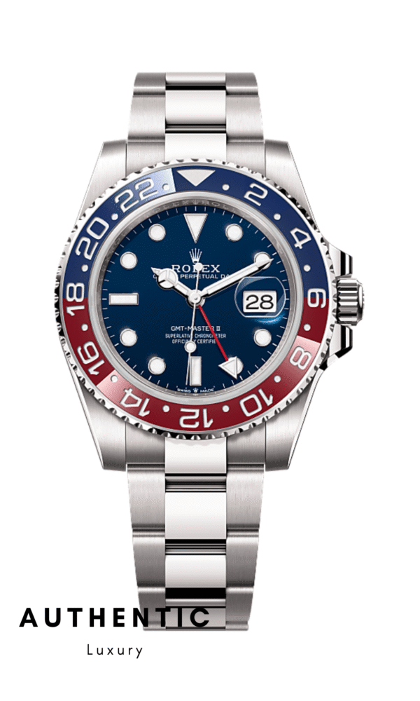Đồng hồ Rolex GMT-Master II Pepsi 126719BLRO Vàng trắng Mặt xanh blue 40mm