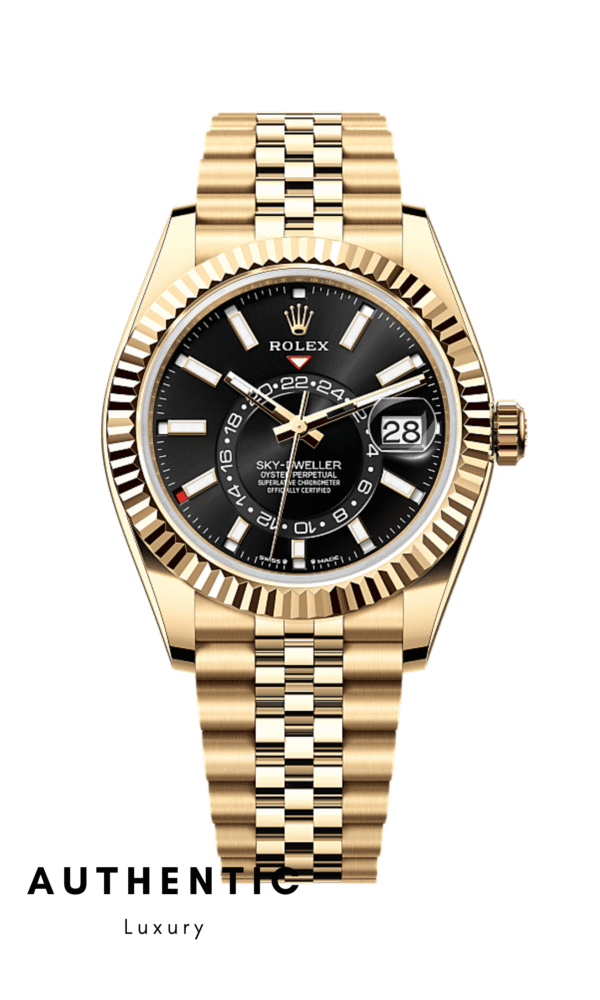Đồng hồ Rolex Sky-Dweller 336938 Mặt đen Dây Jubilee 42mm
