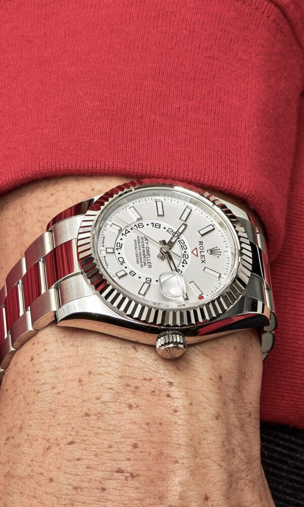 Đồng hồ Rolex Sky Dweller 336934 Vàng trắng/Thép Mặt trắng 42mm