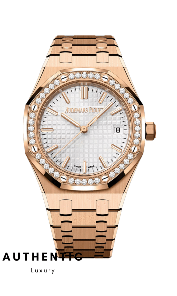 Đồng hồ Audemars Piguet Royal Oak 77451OR Mặt trắng 34mm