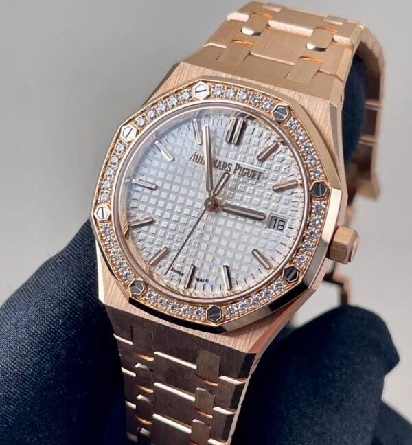 Đồng hồ Audemars Piguet Royal Oak 77451OR Mặt trắng 34mm