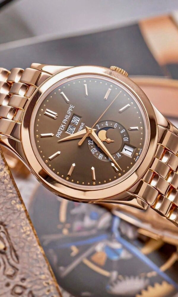 Đồng hồ Patek Philippe Complications 5396/1R-001 Mặt nâu Chocolate 38,5mm