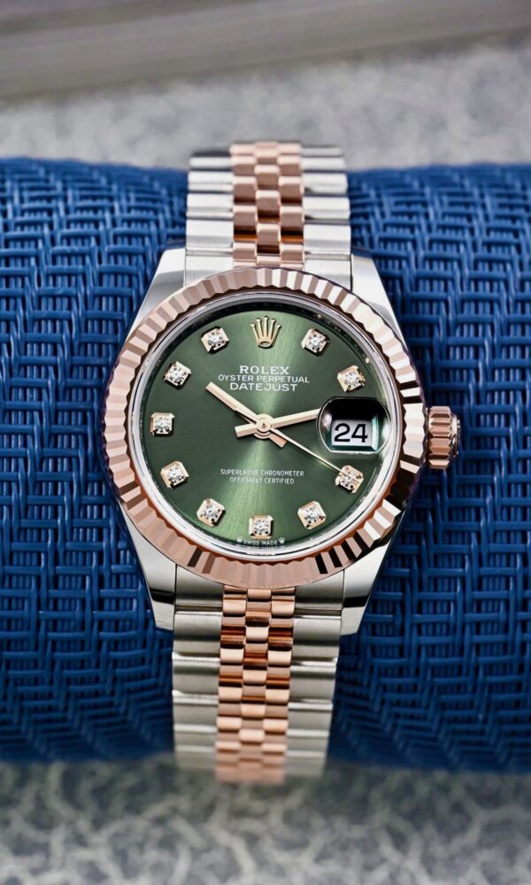 Đồng hồ Rolex Lady-Datejust 279171 Everose/Oystersteel Mặt xanh olive 28mm