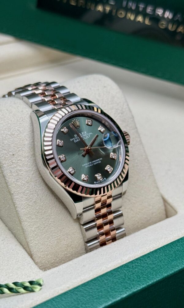 Đồng hồ Rolex Lady-Datejust 279171 Everose/Oystersteel Mặt xanh olive 28mm
