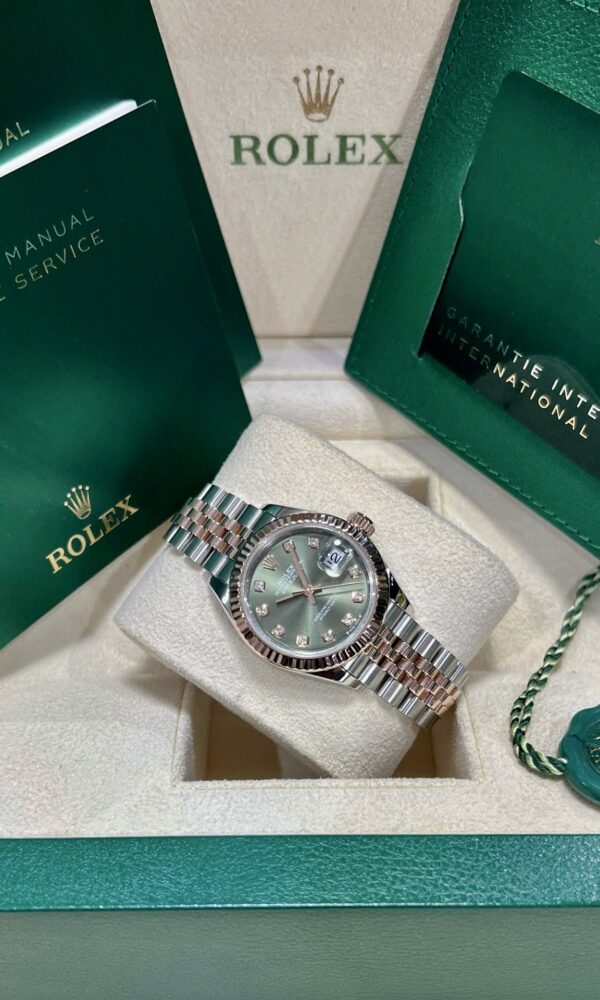 Đồng hồ Rolex Lady-Datejust 279171 Everose/Oystersteel Mặt xanh olive 28mm