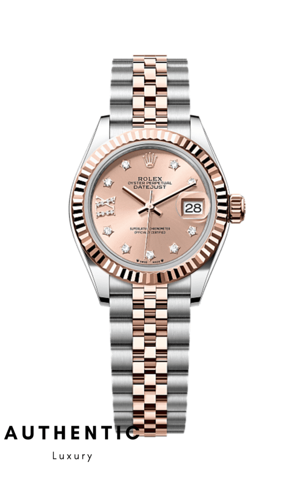 Đồng hồ Rolex Lady-Datejust 279171-0027 Everose:Oystersteel Mặt hồng Kim cương sao 28m