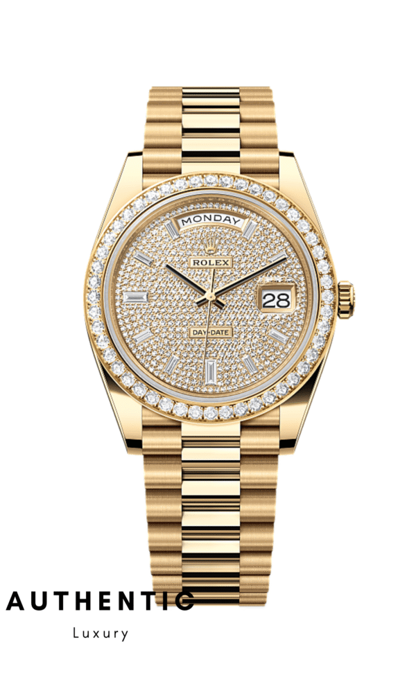 Đồng hồ Rolex Day-Date 228348RBR Mặt nạm kim cương 40mm