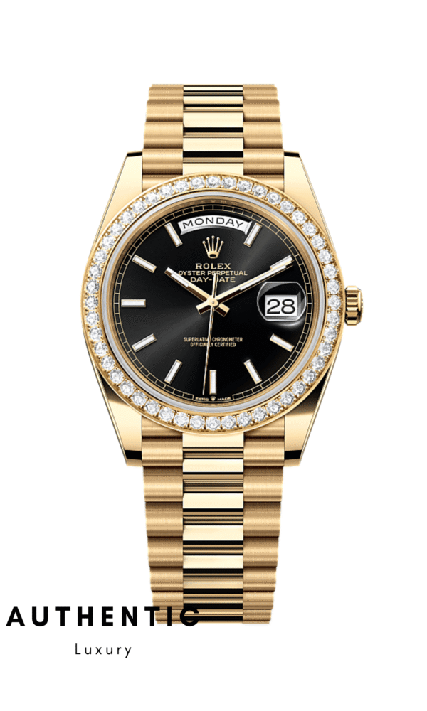 Đồng hồ Rolex Day-Date 228348RBR-0043 Mặt đen cọc Index 40mm AuthenticLuxury