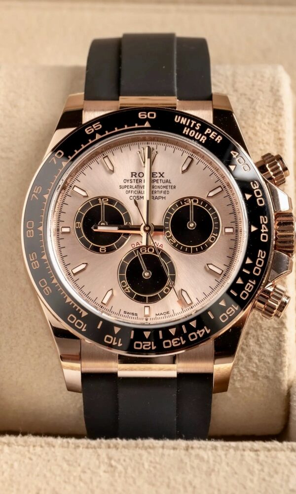 Đồng hồ Rolex Daytona 126515LN Mặt Sundust hồng phớt 40mm