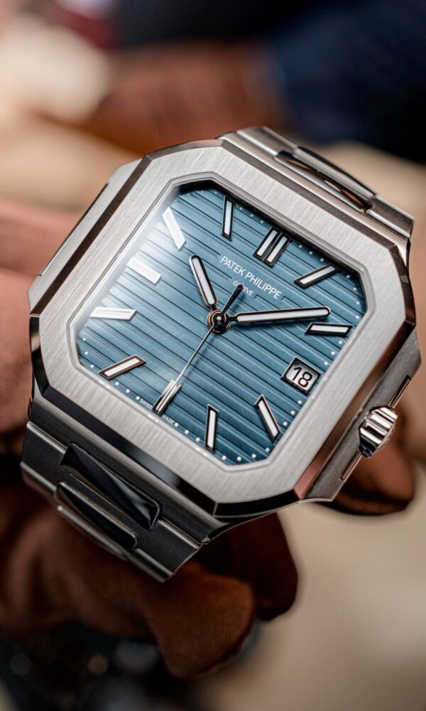 Đồng hồ Patek Philippe Cubitus 7128/1G-001 Vàng trắng Mặt xanh blue 40mm
